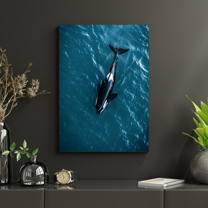 #66 Affiche murale Orque dans l’océan turquoise