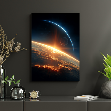 #15 Affiche lever de soleil spatial