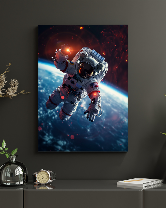 #67 Affiche murale Astronaute en apesanteur dans l’espace