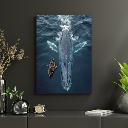 #57 Affiche baleine géante vue aérienne