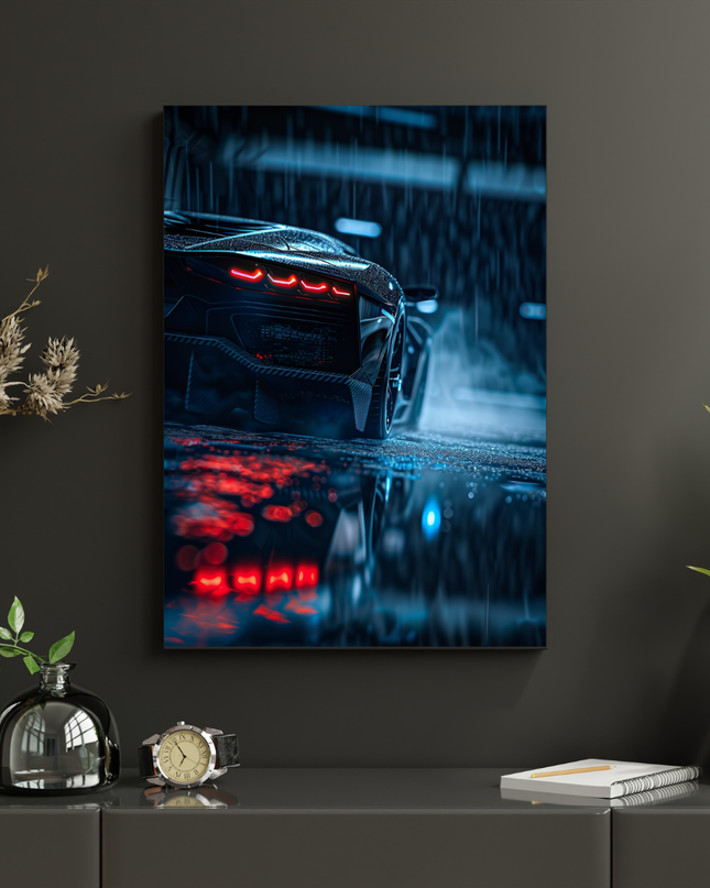 #149 Affiche Supercar Nocturne – Poster voiture sportive moderne et urbain