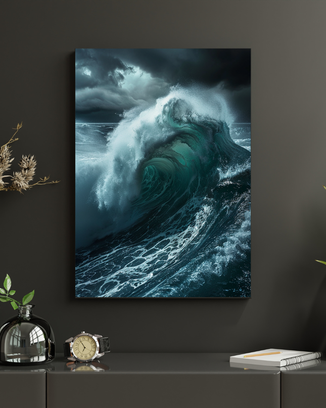 #117 Affiche murale vague déchaînée – Puissance brute de l’océan