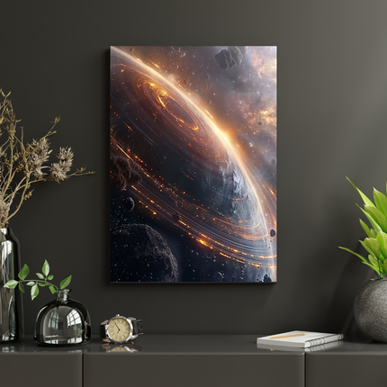 #88 Affiche murale Planète cosmique – immersion spatiale lumineuse