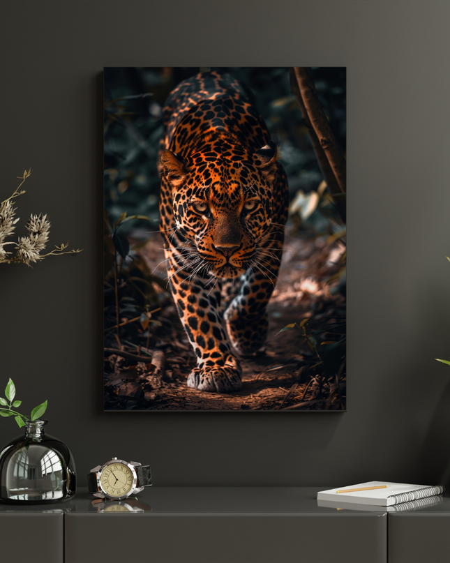 #29 Affiche léopard sauvage en mouvement