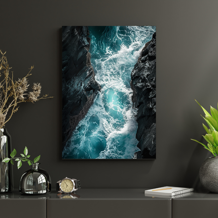 #170 Affiche Océan Sauvage – Poster Vagues & Roches Nature