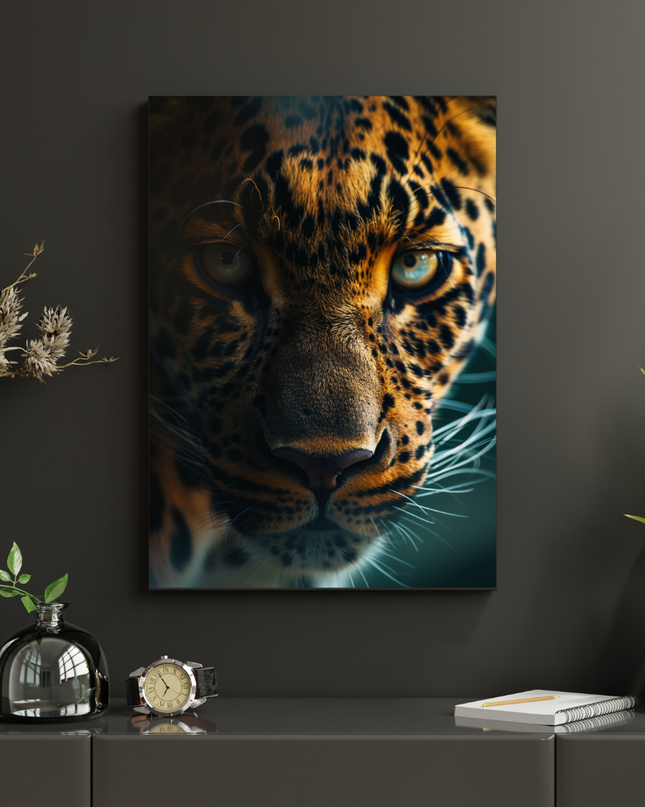 #71 Affiche murale Regard de léopard sauvage