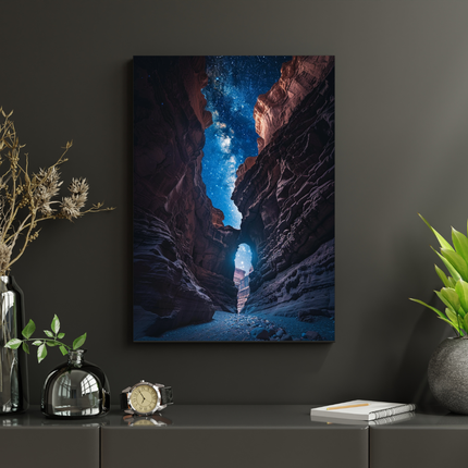 #39 Affiche canyon nocturne et ciel étoilé