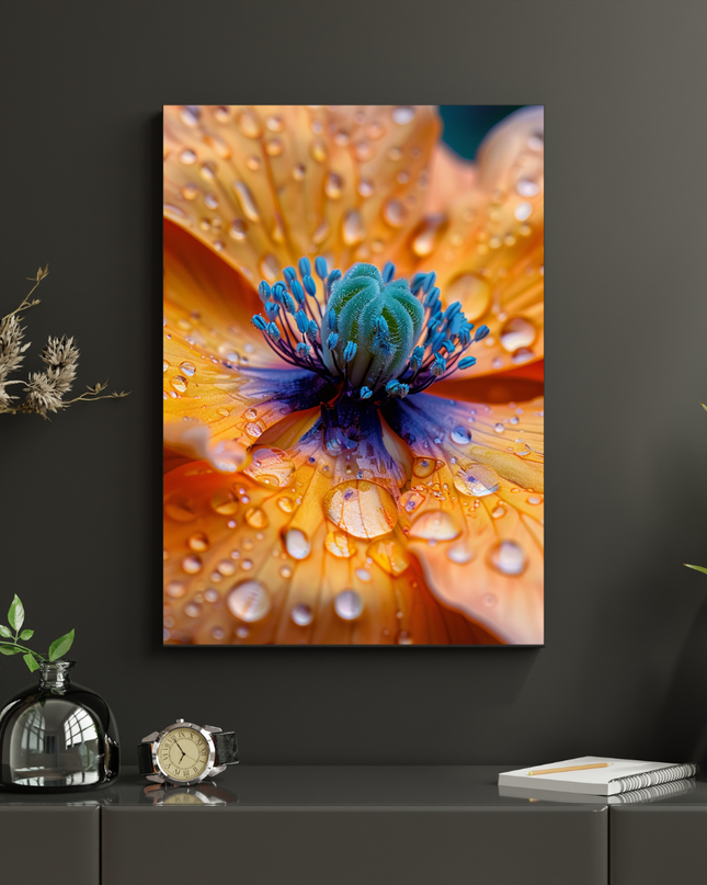 #160 Affiche Fleur Macro Colorée – Poster Floral Élégance & Délicatesse