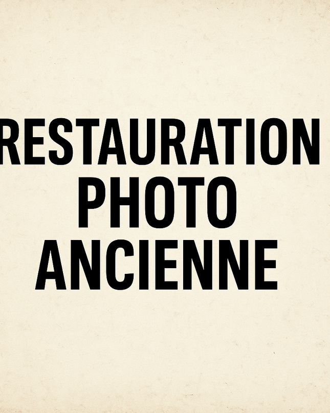 Restauration de photos anciennes – Retouche et amélioration professionnelle