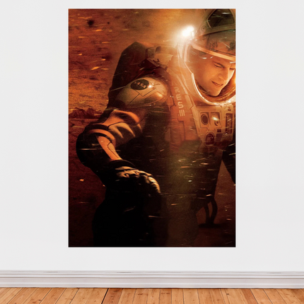 « Seul sur Mars » – Affiche spatiale intense et survivaliste