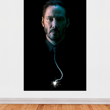 « John Wick » – Affiche minimaliste au style explosif