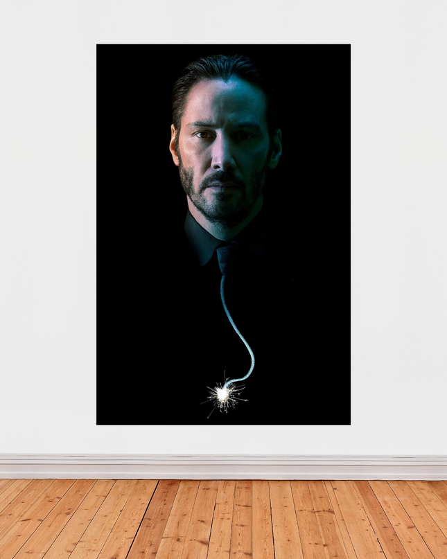 « John Wick » – Affiche minimaliste au style explosif