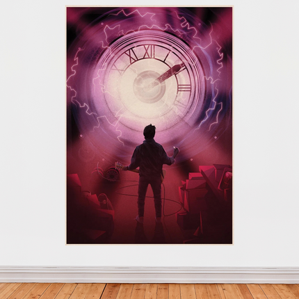 « Retour vers le futur » – Affiche artistique de l’horloge du temps