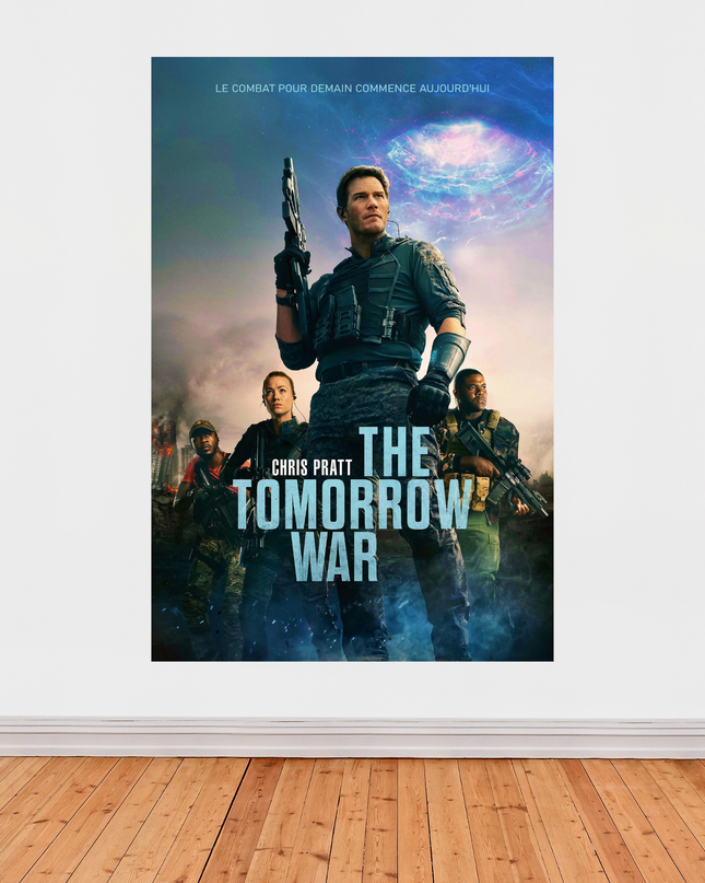 « The Tomorrow War » – Affiche de science-fiction militaire (2021)