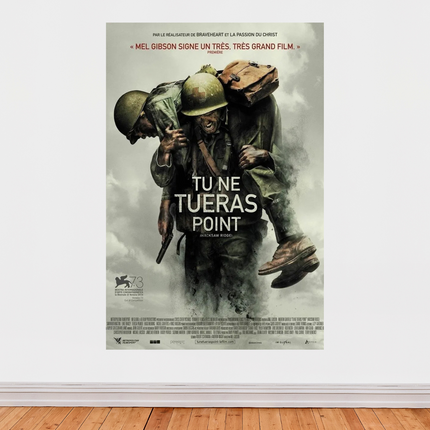« Tu ne tueras point » – Affiche de guerre inspirante (Hacksaw Ridge)