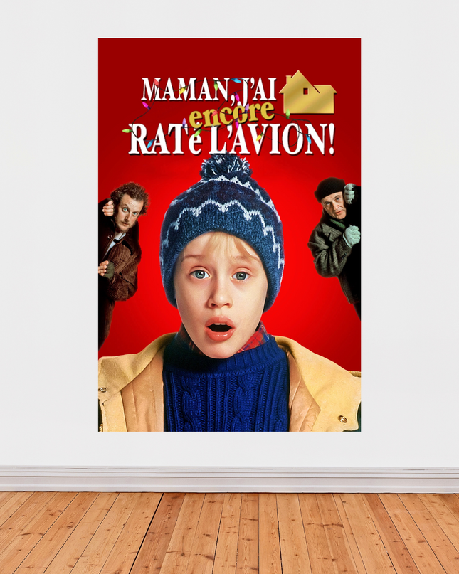 Affiche « Maman, j’ai encore raté l’avion ! » – Comédie culte de Noël (1992)