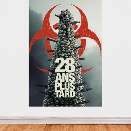 Affiche « 28 ans plus tard » – Film post-apocalyptique & infectés (2025)