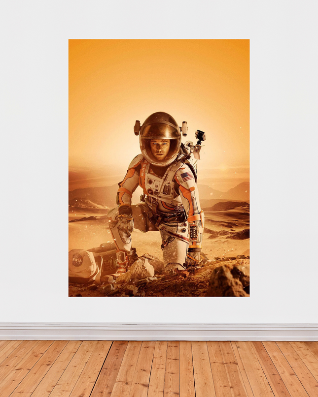 Affiche The Martian – Poster du film culte « Seul sur Mars » avec astronaute en mission