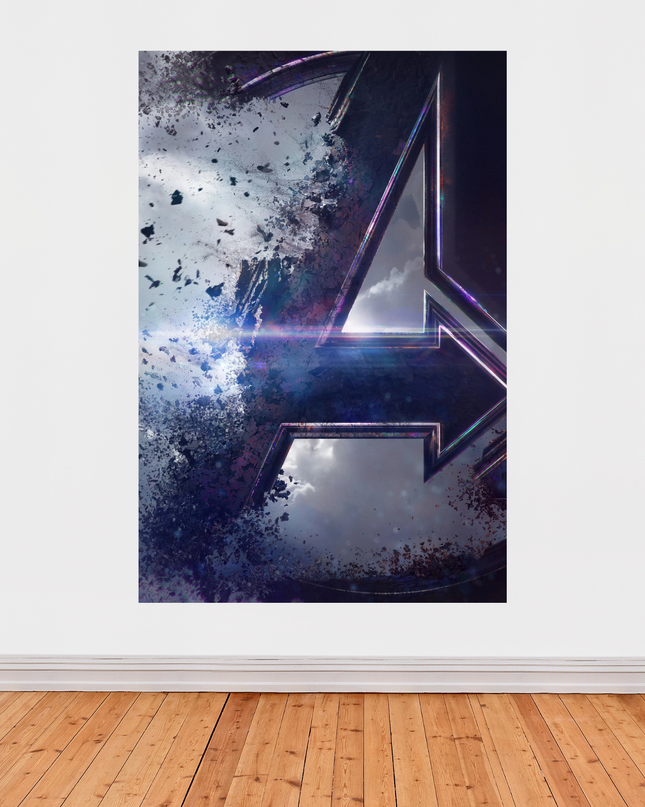 Affiche Avengers Endgame – Poster du logo iconique en désintégration