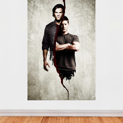 Affiche Supernatural – Poster Sam et Dean séparés par le sang