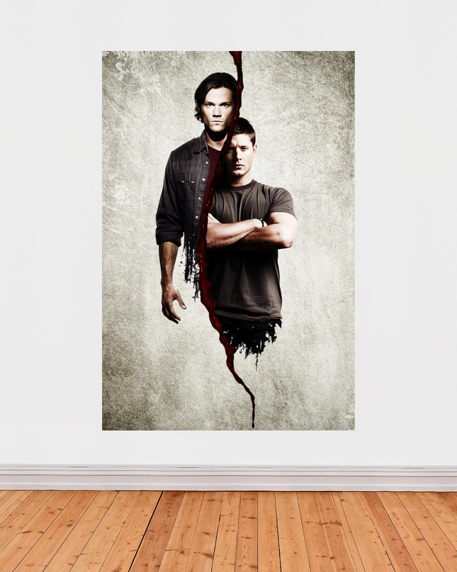 Affiche Supernatural – Poster Sam et Dean séparés par le sang