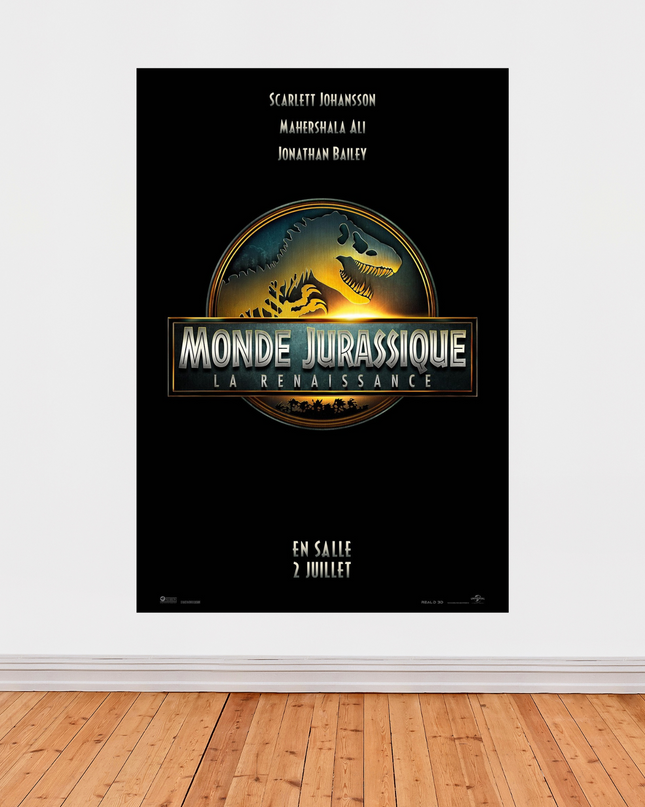 Affiche Monde Jurassique – La Renaissance | Poster Dinosaure Collector