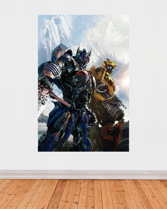 « Transformers » – Affiche explosive avec Optimus & Bumblebee