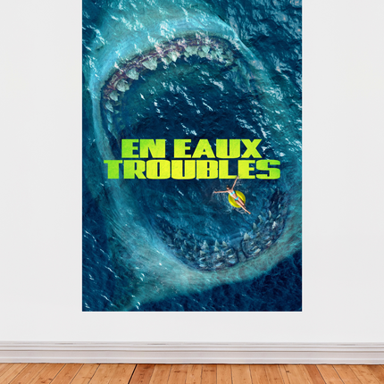 « En Eaux Troubles » – Affiche spectaculaire avec le mégalodon