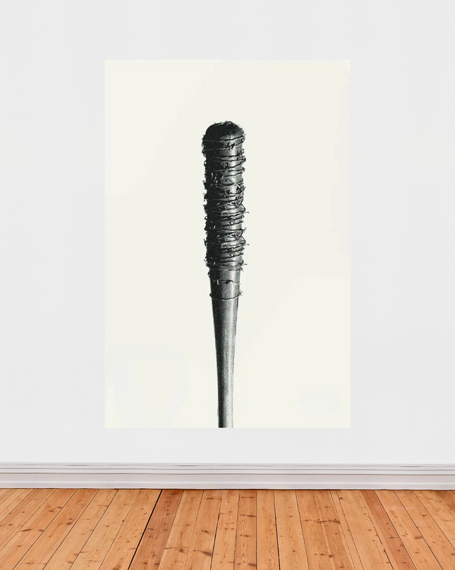 « The Walking Dead » – Affiche minimaliste de Lucille, la batte culte de Negan