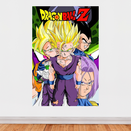 « Dragon Ball Z » – Affiche guerriers Z en super saiyan (Cell Saga)