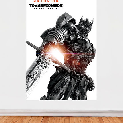 « Transformers: The Last Knight » – Affiche guerrier cybertronien avec épée
