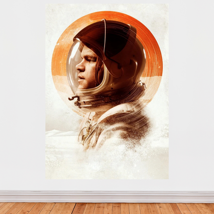 « Seul sur Mars » – Affiche astronautique épurée & atmosphère martienne