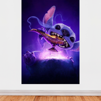 Affiche « Stitch et la lampe magique » – Quand l’extraterrestre devient génie