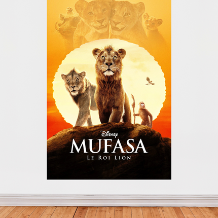 Affiche « Mufasa – Le Roi Lion » – La légende du Roi renaît