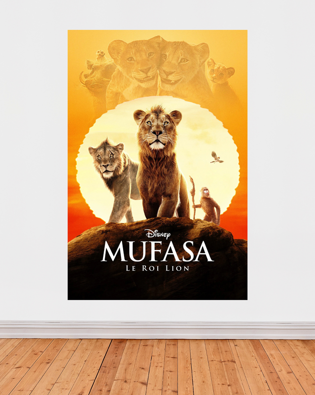 Affiche « Mufasa – Le Roi Lion » – La légende du Roi renaît