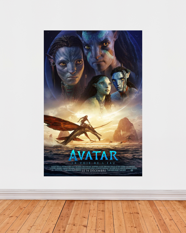 Affiche « Avatar : La Voie de l’Eau » – Film épique de James Cameron (2022)