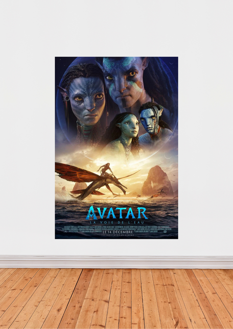 Affiche « Avatar : La Voie de l’Eau » – Film épique de James Cameron (2022)