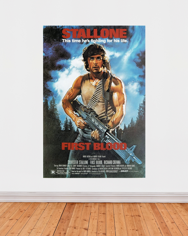 « First Blood » (1982) – Affiche cinéma officielle