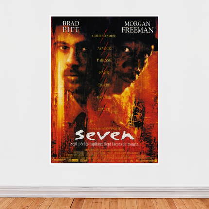 « Seven » – Affiche cinéma culte (1995) – Sept péchés capitaux