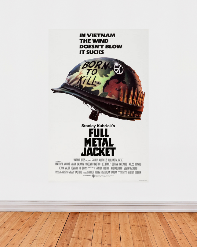 « Full Metal Jacket » – Affiche cinéma culte (1987) – Guerre du Vietnam