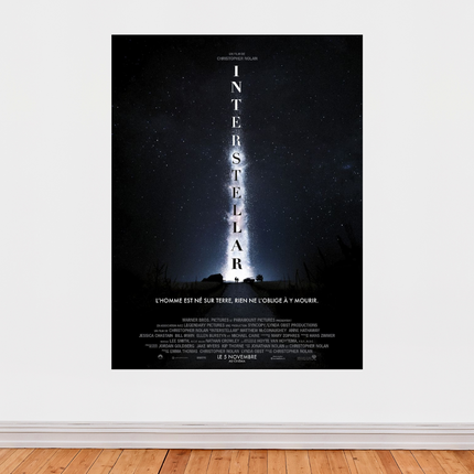 « Interstellar » – Affiche cinéma culte (2014) – Science-fiction & exploration spatiale