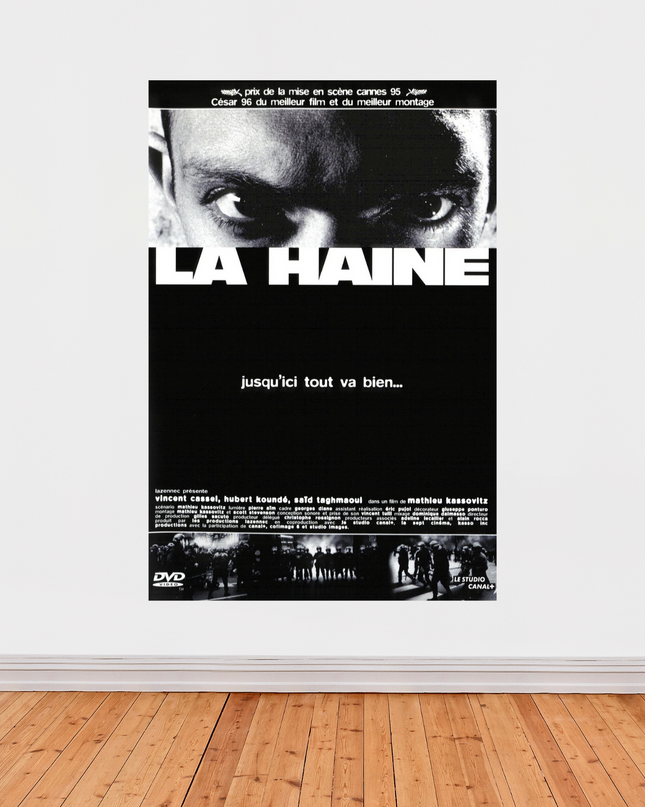 « La Haine » – Affiche culte française (1995) de Mathieu Kassovitz