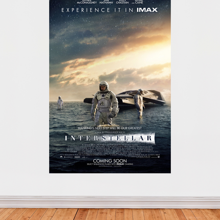 « Interstellar » – Affiche cinéma IMAX (2014) – Exploration spatiale & science-fictio