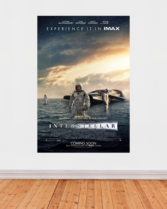 « Interstellar » – Affiche cinéma IMAX (2014) – Exploration spatiale & science-fictio
