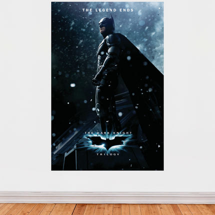 « The Dark Knight Trilogy » – Affiche cinéma Batman (Christopher Nolan) – The Legend Ends