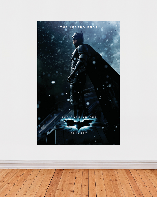 « The Dark Knight Trilogy » – Affiche cinéma Batman (Christopher Nolan) – The Legend Ends