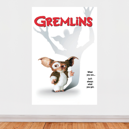 « Gremlins » – Affiche cinéma culte – Gizmo et son ombre