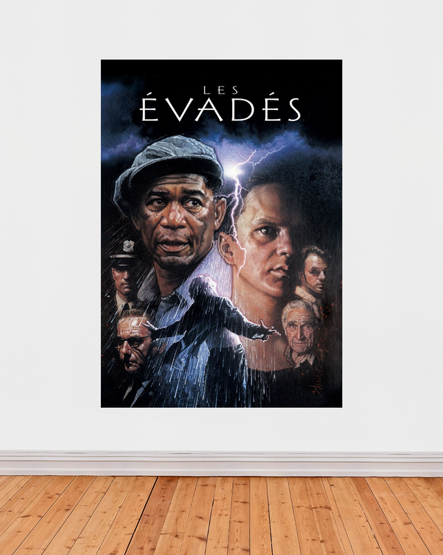 « Les Évadés » – Affiche cinéma culte (1994)