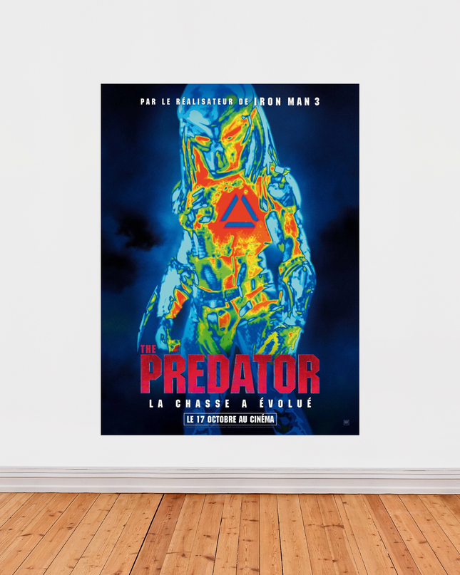 « The Predator » – Affiche cinéma science-fiction action (2018)