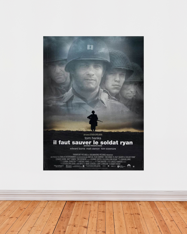 « Il faut sauver le soldat Ryan » – Affiche cinéma culte (1998)